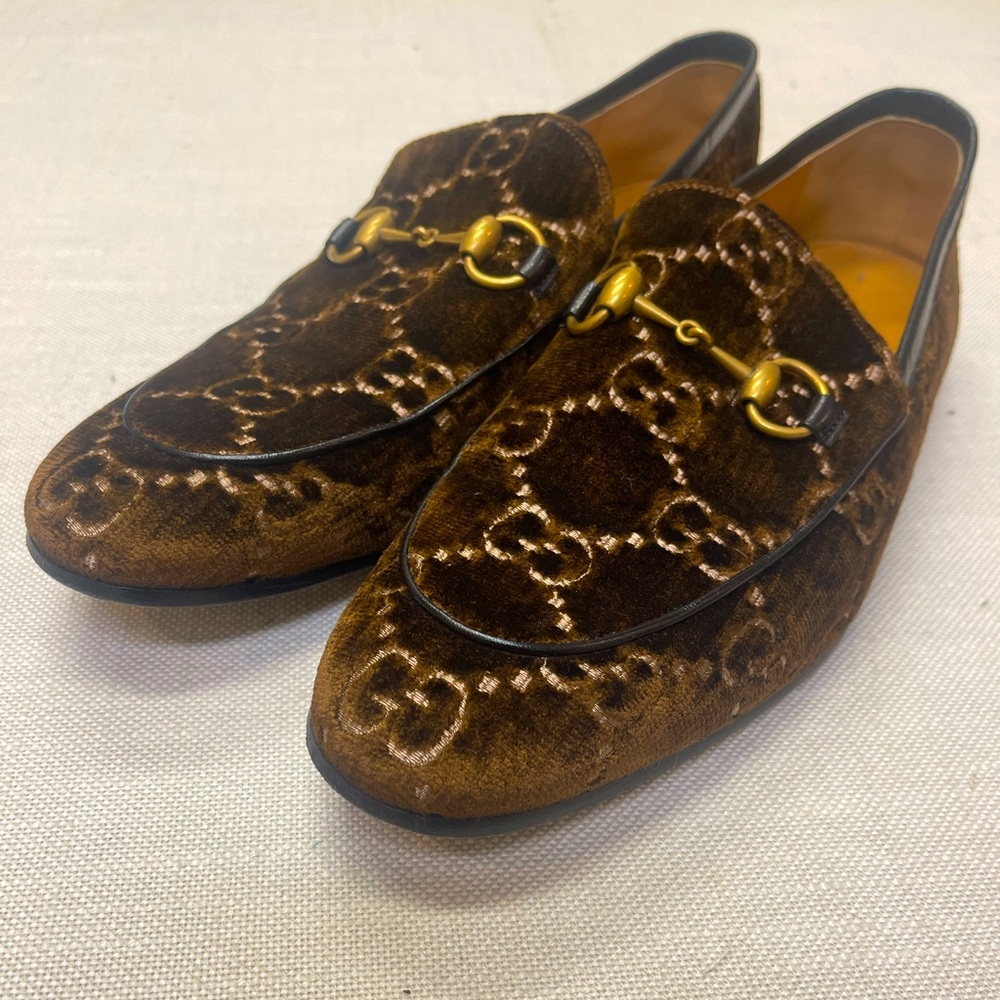 Gucci Jordan GG velvet loafers